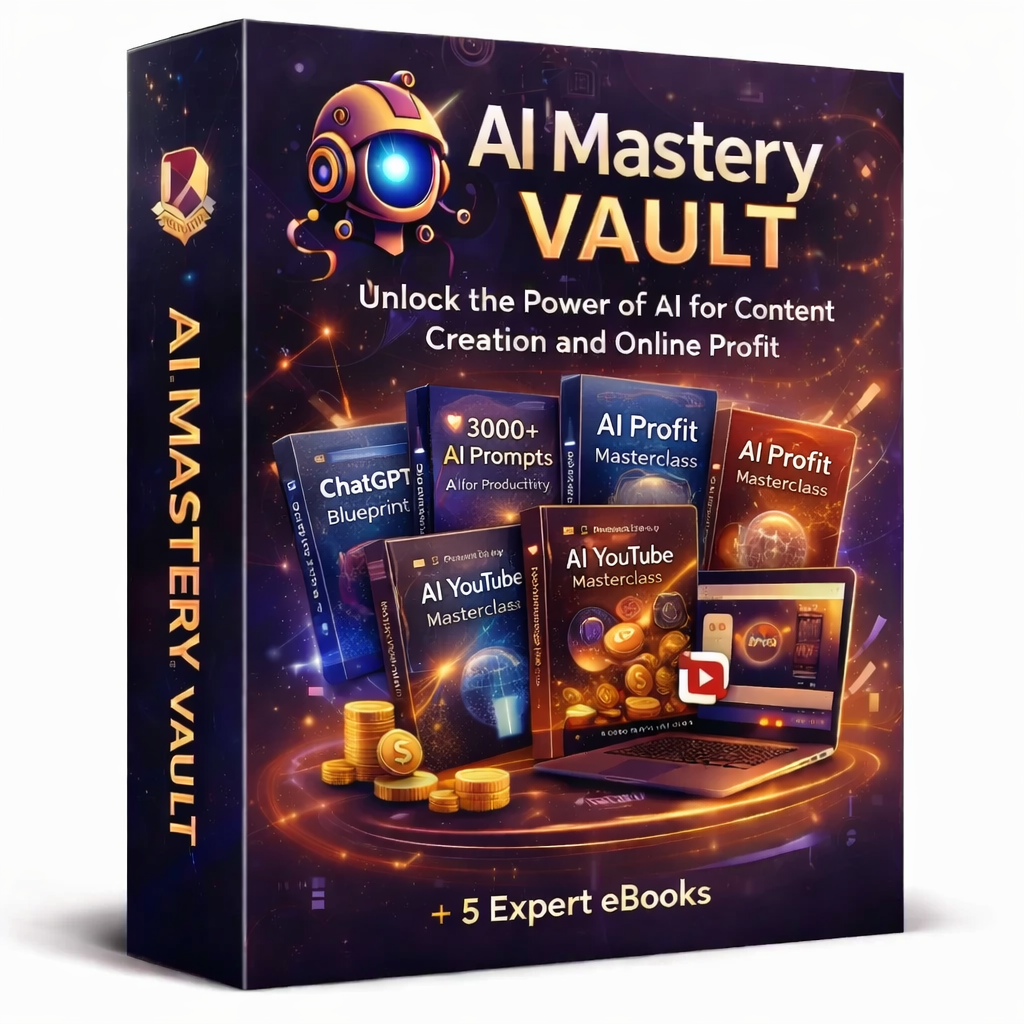 AI Mastery Vault: 5 Ebook Bundle — ChatGPT, Prompts, YouTube & Profit